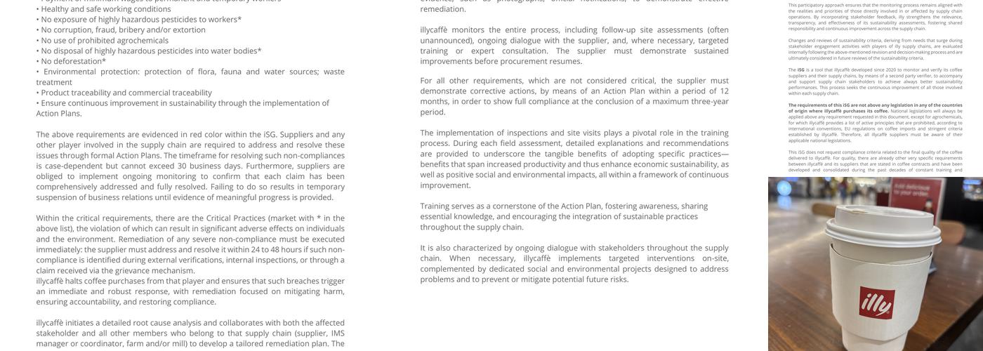 illy Caffe American Dream Menu