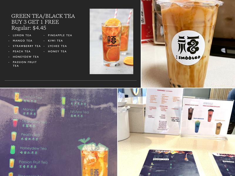 SmooTea Menu