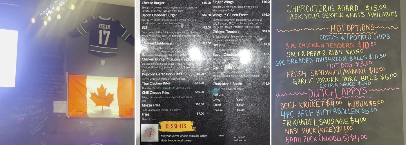 Ridge Bear Den Menu
