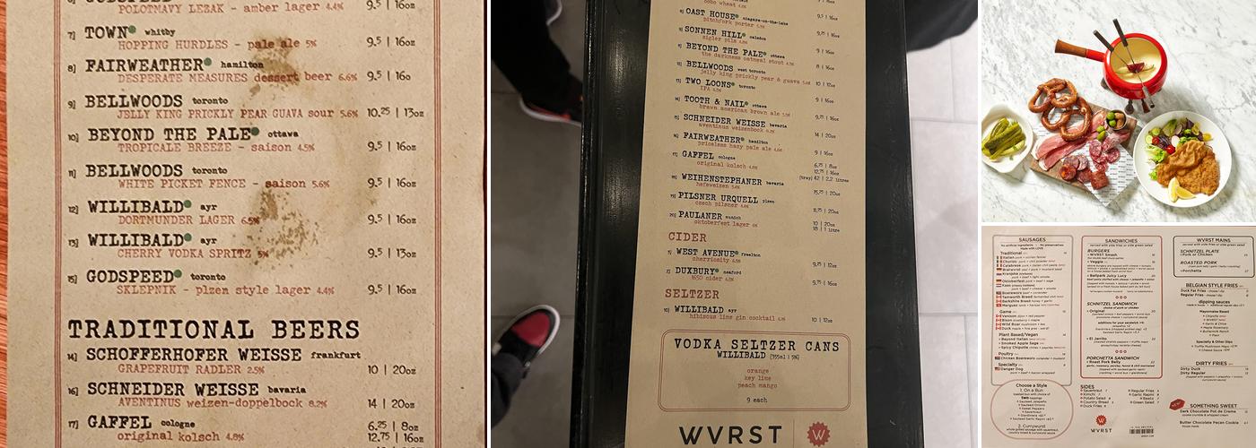 WVRST Menu
