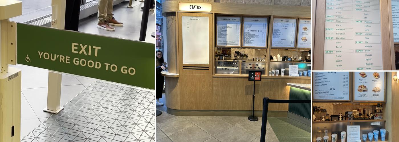 Starbucks Pickup with Amazon Go Menu