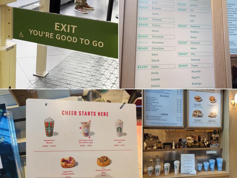 Starbucks Pickup with Amazon Go Menu