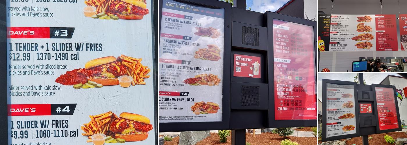 Dave’s Hot Chicken Menu