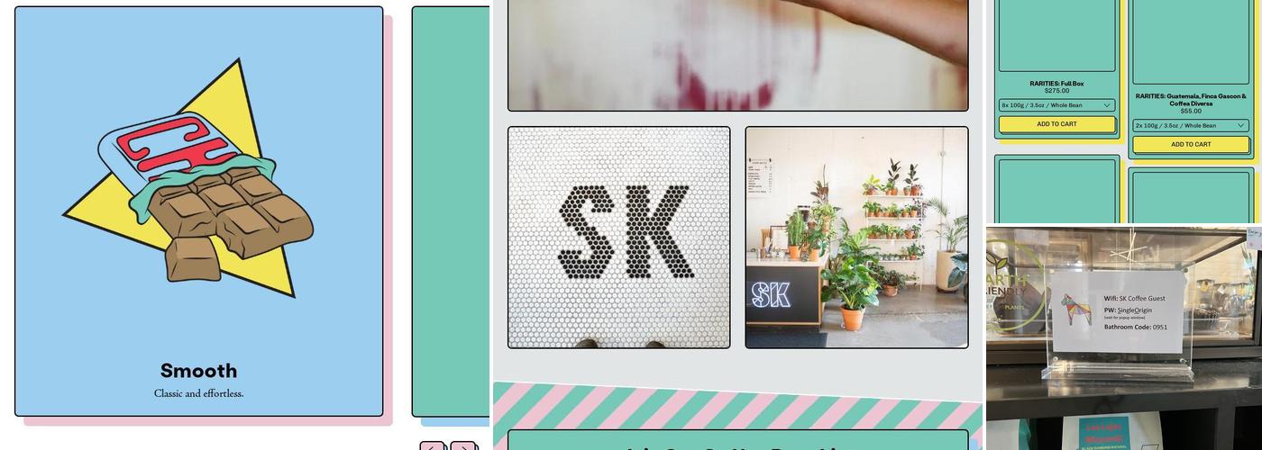 SK Coffee: Coffee Bar & Roastery Menu