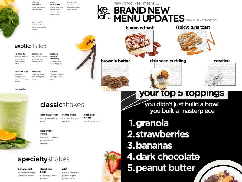 Shake Smart Menu