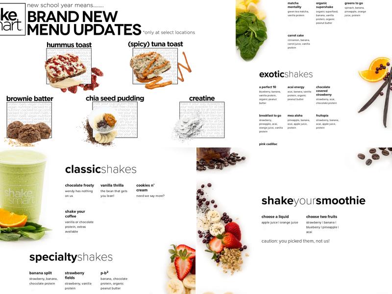 Shake Smart Menu