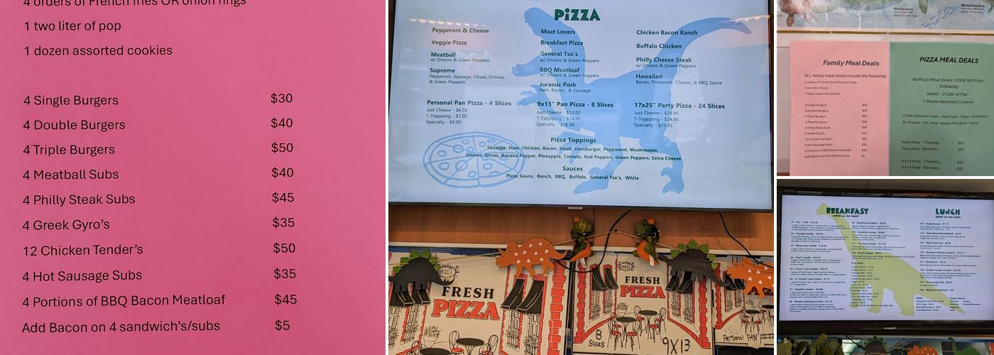 Rex Brothers Bakery Menu