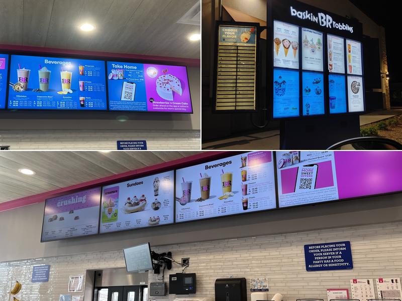 Baskin-Robbins Menu