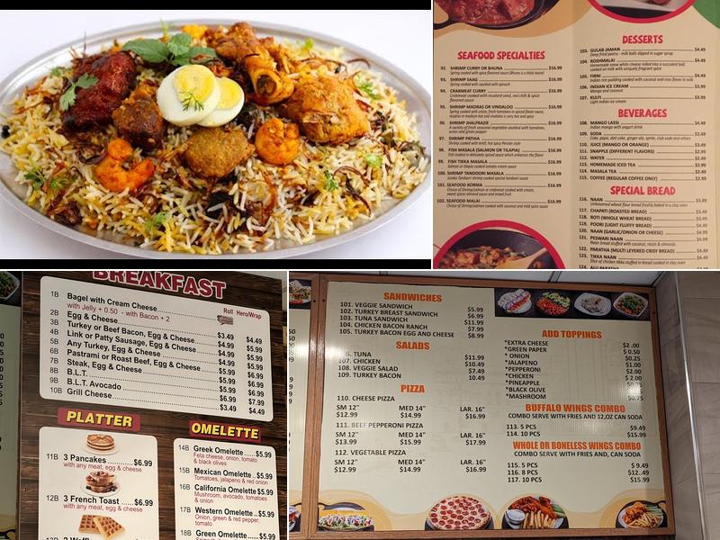 OMAR'S INDIAN FINE CUISINE Menu