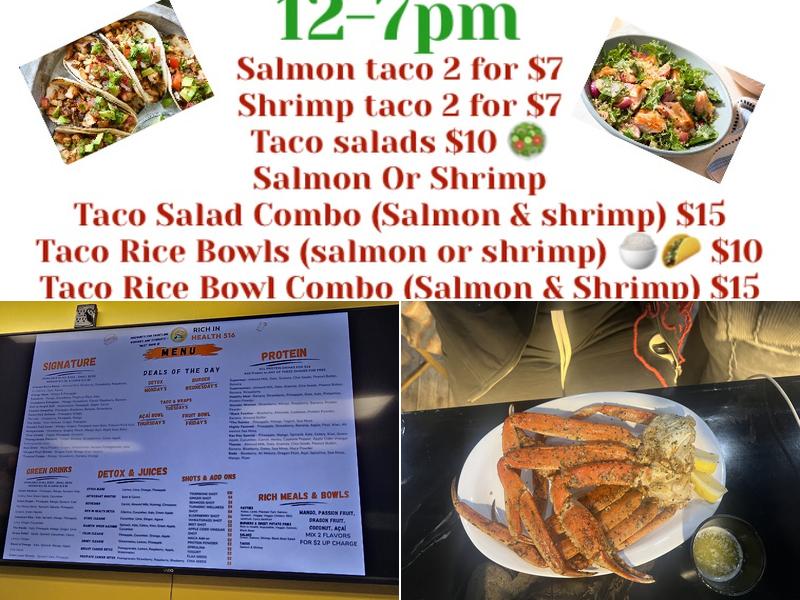 RICH IN HEALTH 516 Menu