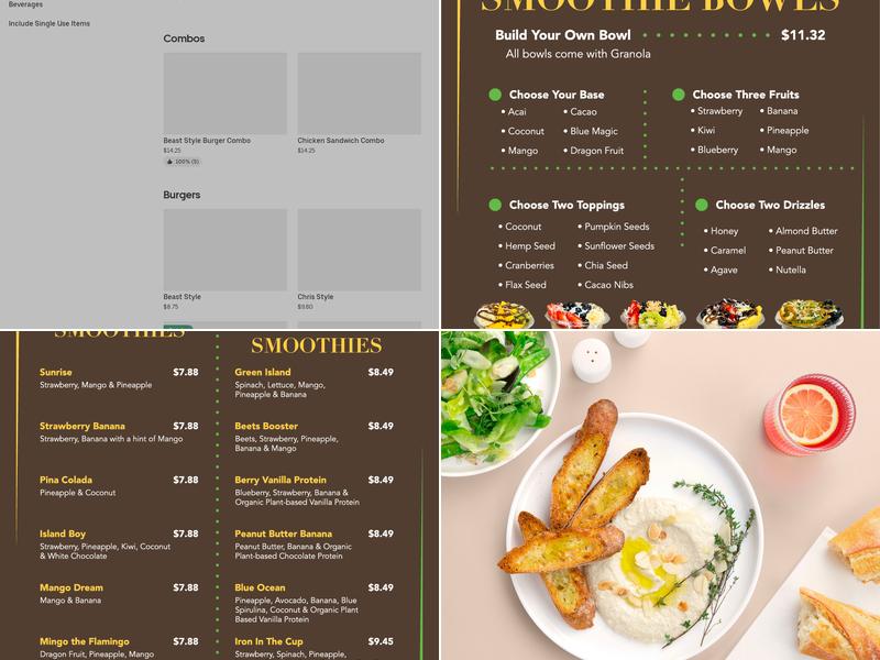 The Smoothie Lounge Menu
