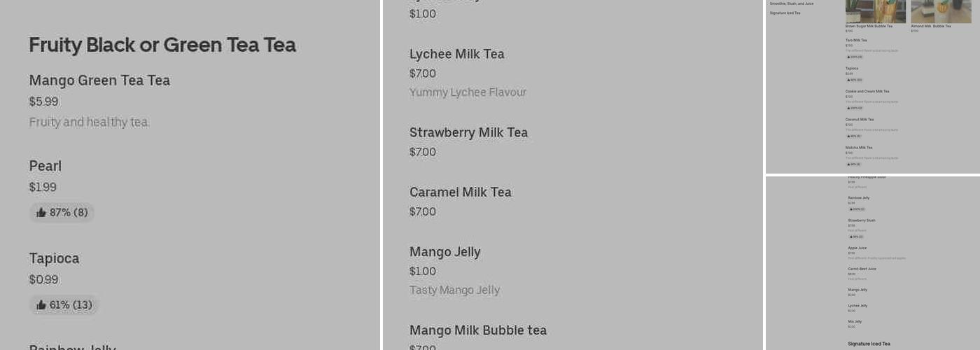 BUBBLE TEA KING (BRAMPTON) Menu
