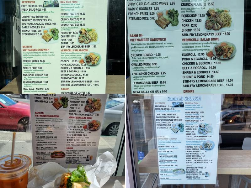 Banh Mi Crunch Menu