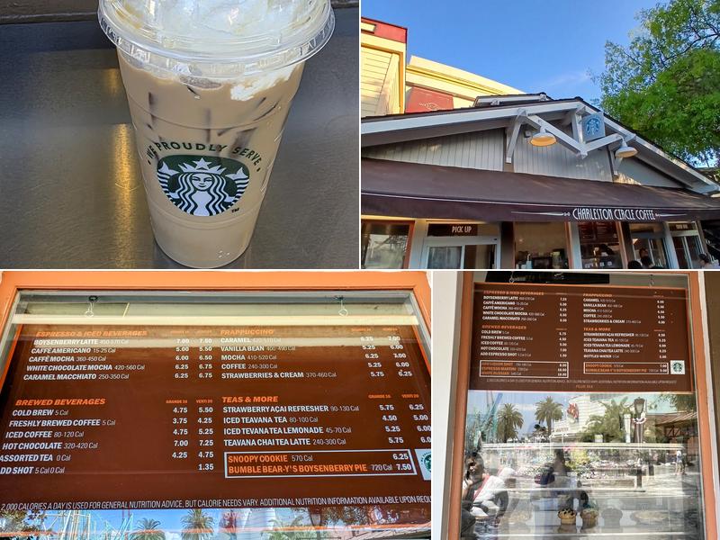 Charleston Circle Coffee Menu