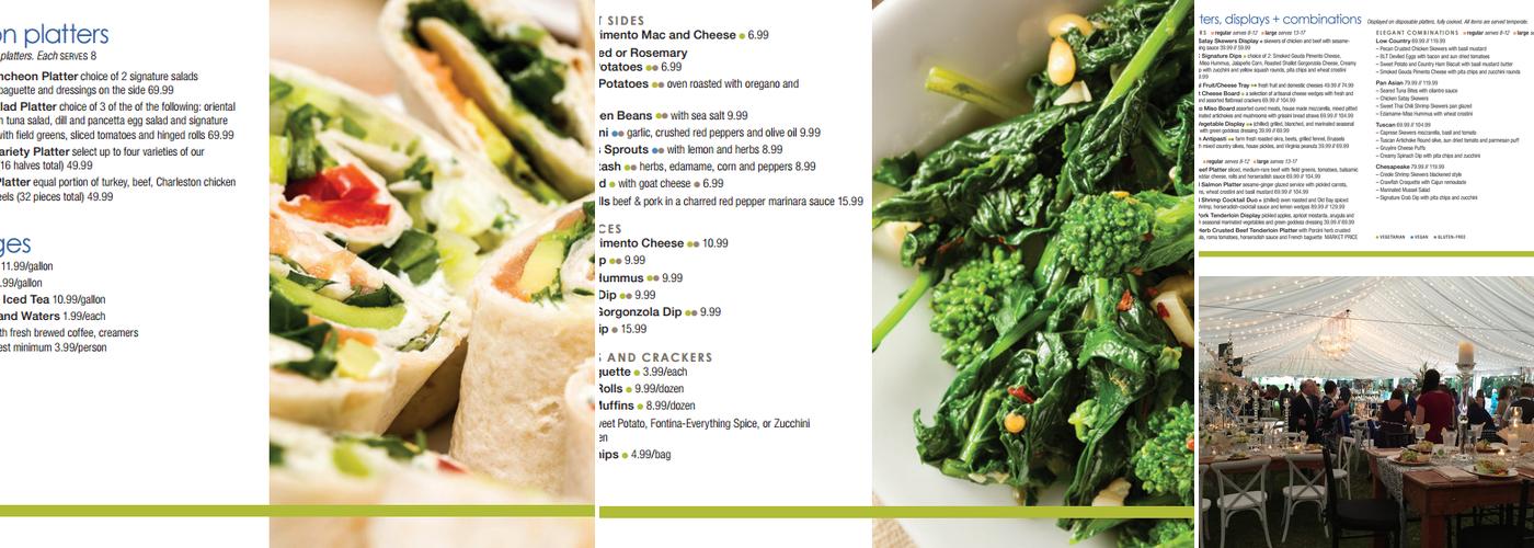 MOSAIC Catering and Events - Charleston Menu