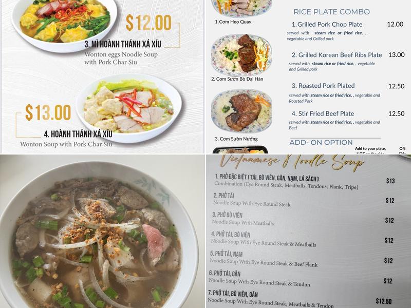 Dolphin Restaurant Menu