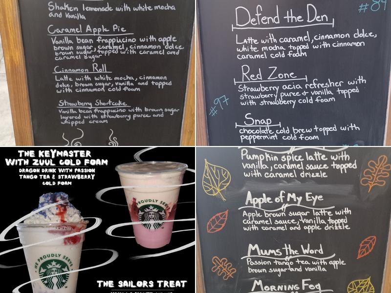 Starbucks Grab and Go Delta Hotels Downtown Muskegon Menu