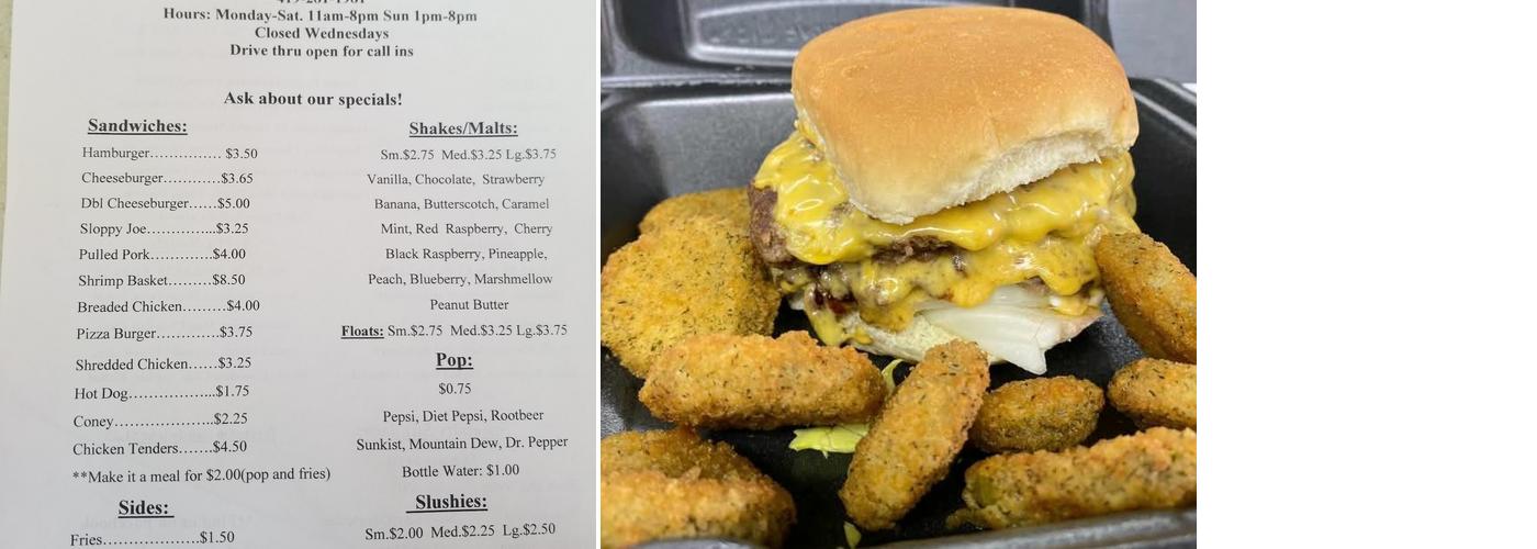 Jr's Shake Shack Menu