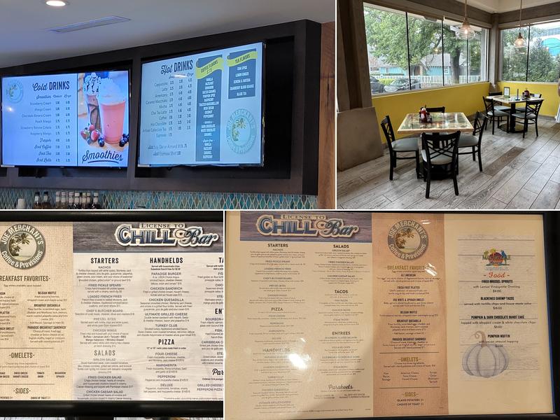 Joe Merchant's Coffee and Provisions Menu