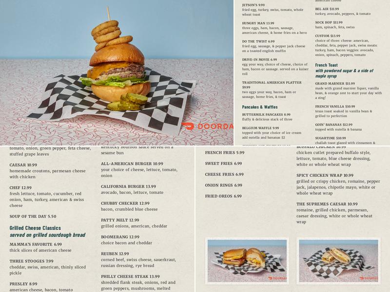 Retro Kitchen Menu