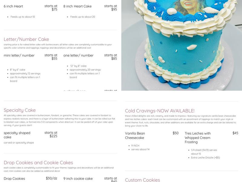 Batch! Please Bakery, LLC. Menu