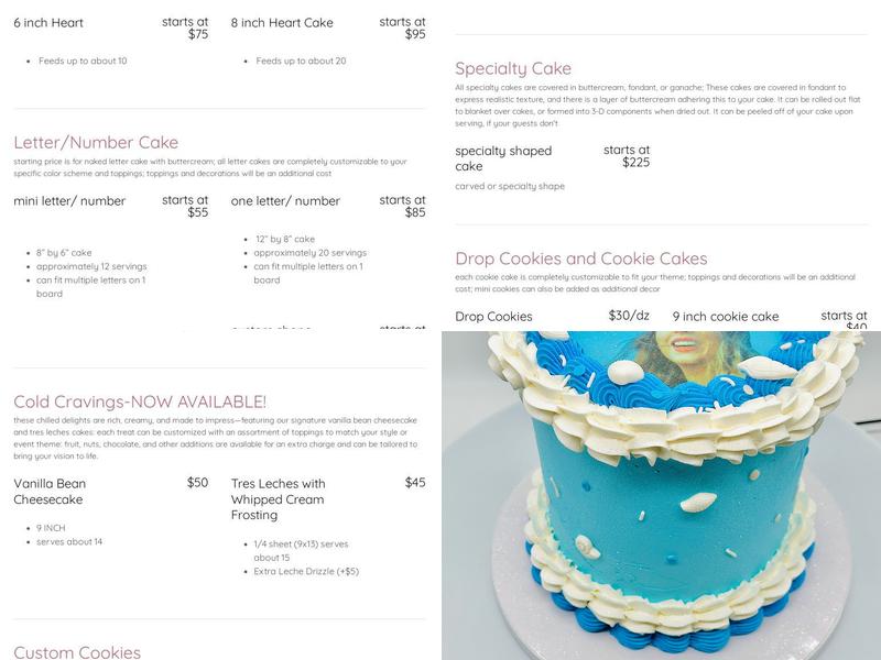 Batch! Please Bakery, LLC. Menu