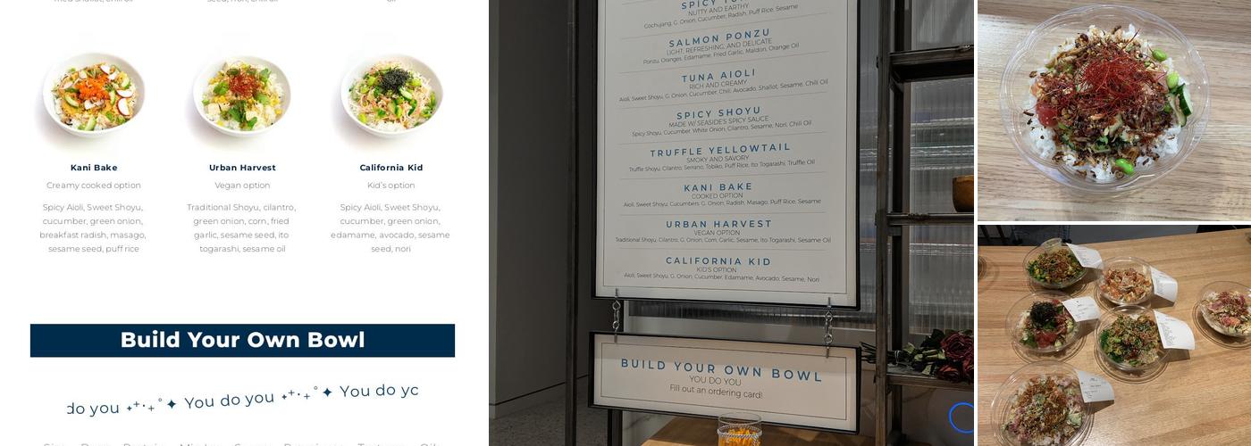 Seaside Poke Menu