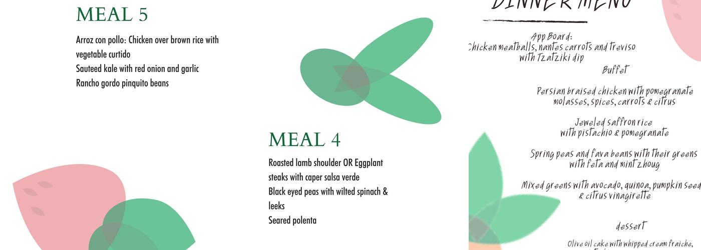 Vita Kitchen Menu