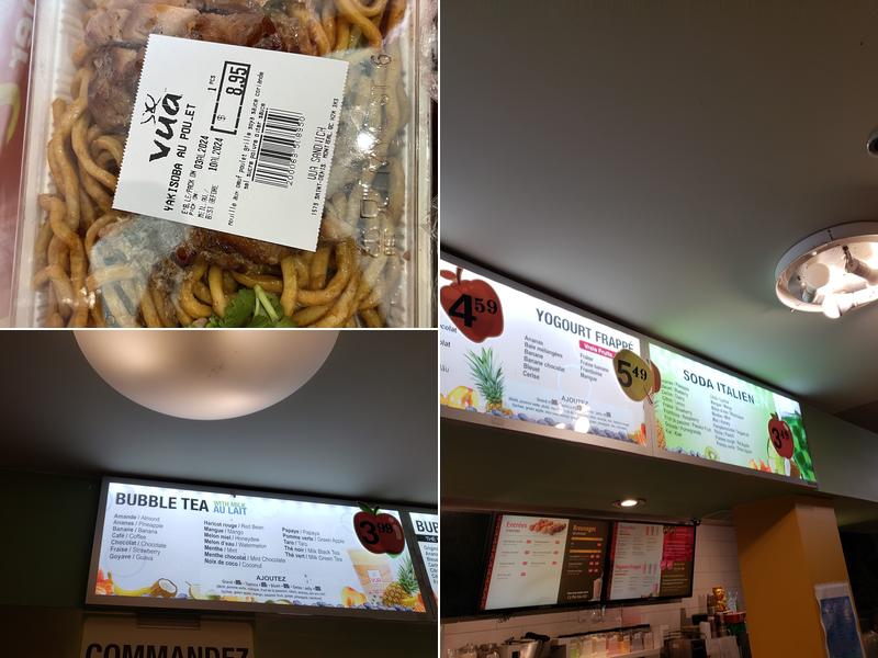 VUA Sandwichs et Sushi Menu