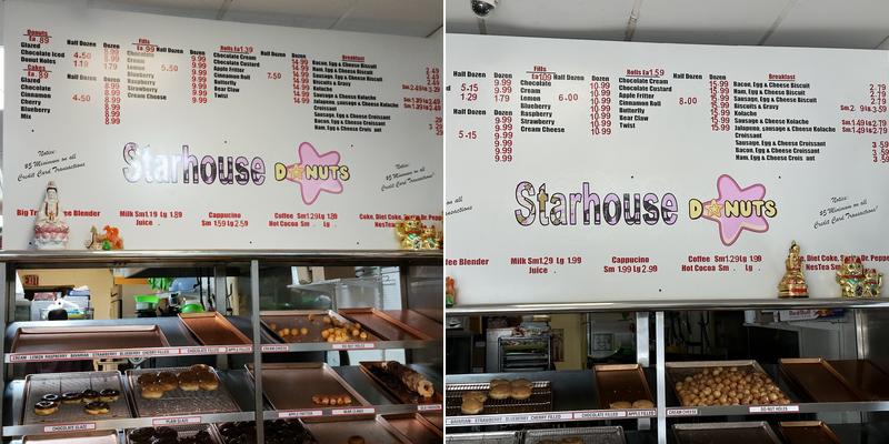 Starhouse Donuts Menu