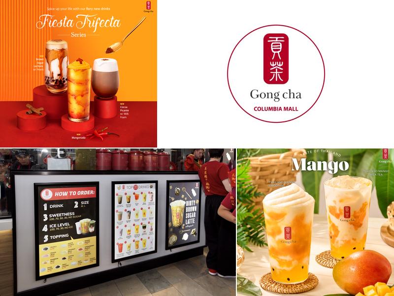 Gong cha Columbia Mall Menu