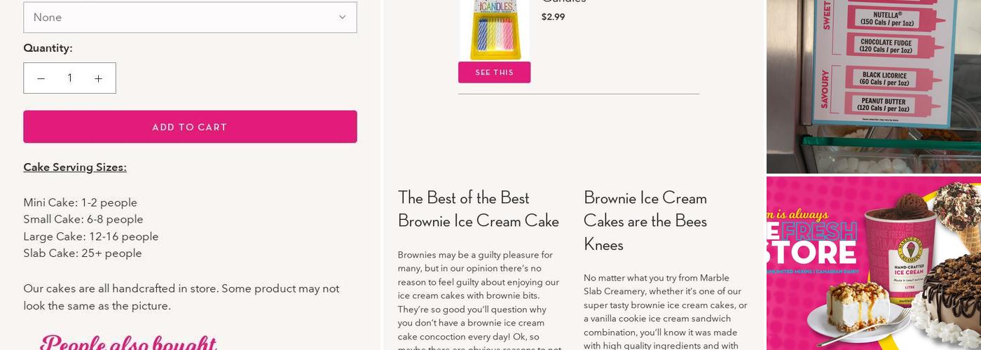 Marble Slab Creamery Menu