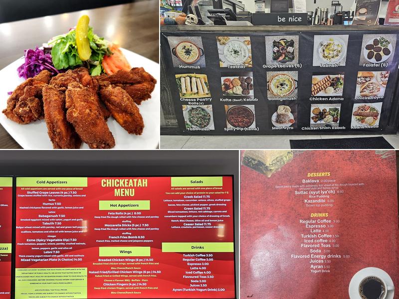 GYRO AND KEBAB aka chickeatah' Menu