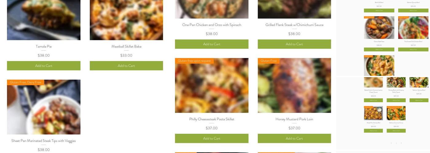 Erin's Table Menu