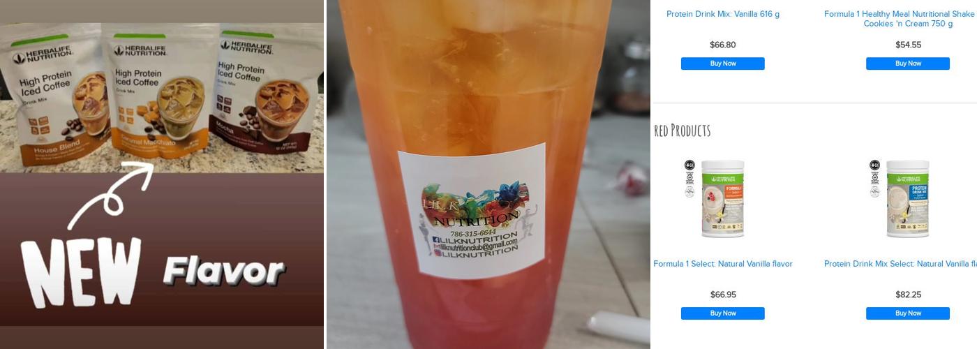 LIL K Nutrition herbalife club Menu