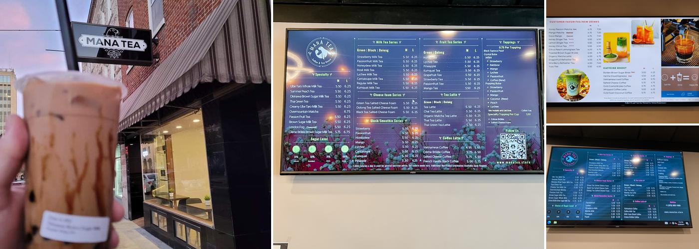 Mana Tea Menu