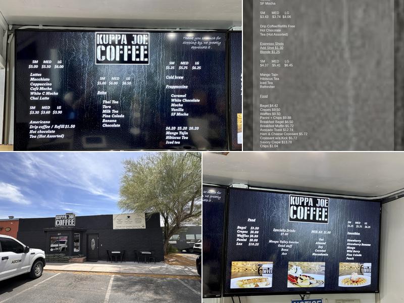 Kuppa Joe Coffee Menu