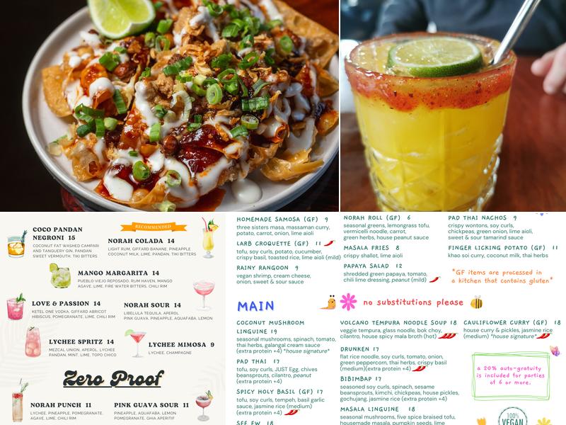 Norah Menu