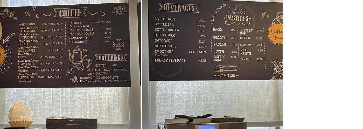 Healing Grounds Menu