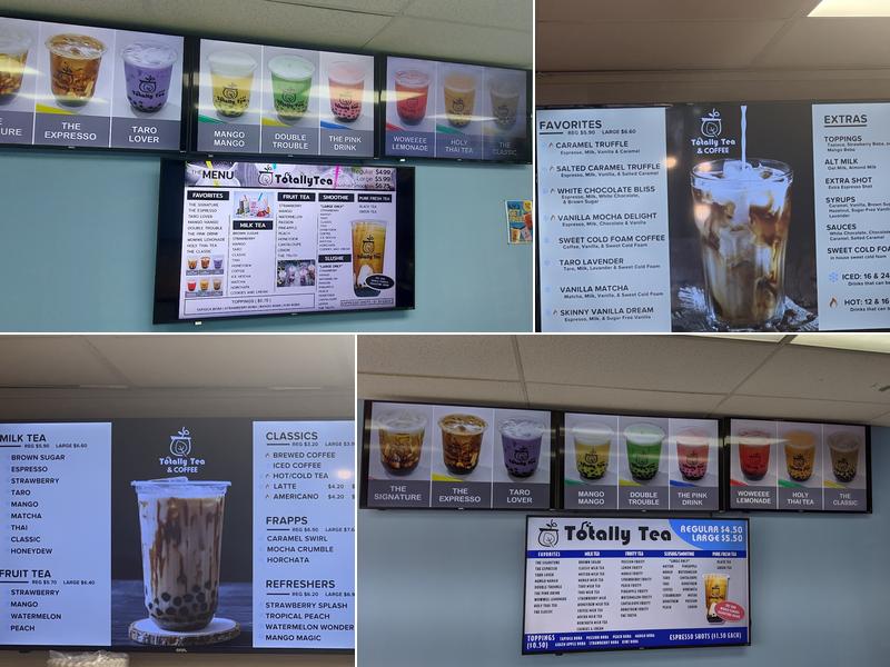 Totally Tea and COFFEE Menu