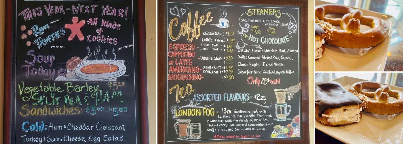 Quesnel Bakery Menu