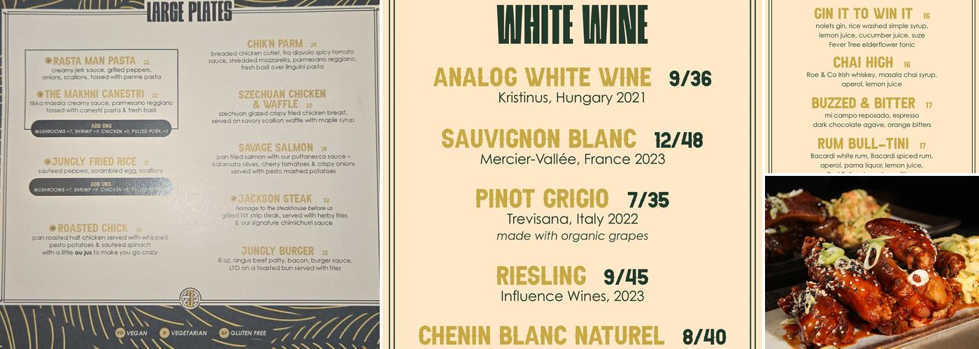 Jungly Menu