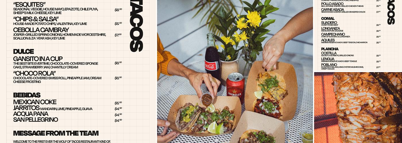 The Wolf Of Tacos Menu