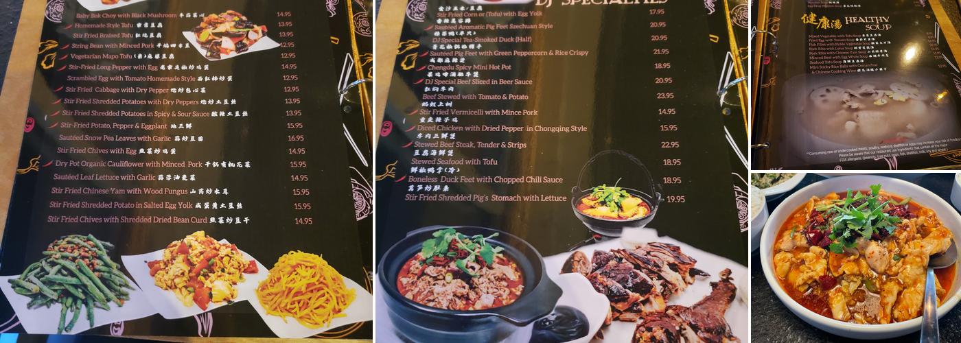 DJ Kitchen Menu