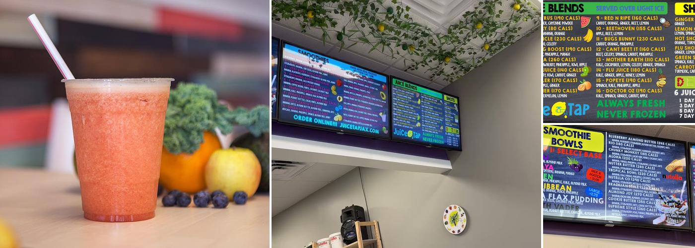 Juice Tap Menu