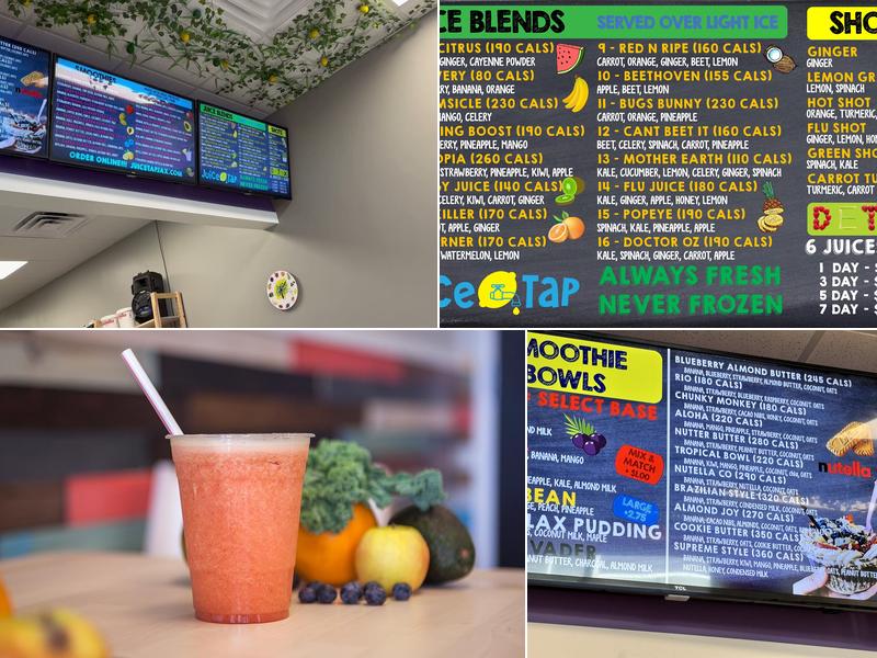 Juice Tap Menu