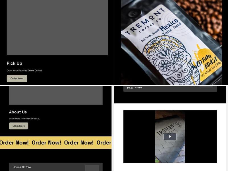 Tremont Coffee Company Menu