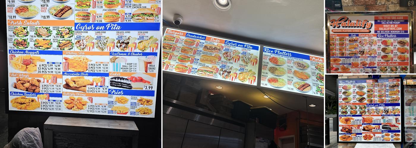 Halalify - Burgers Platters Gyros Chicken Shakes Menu