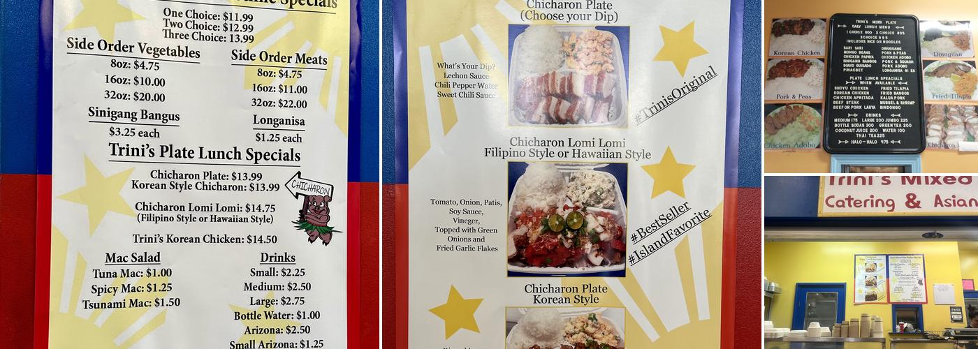 Trini's Mix Plate & Catering Menu