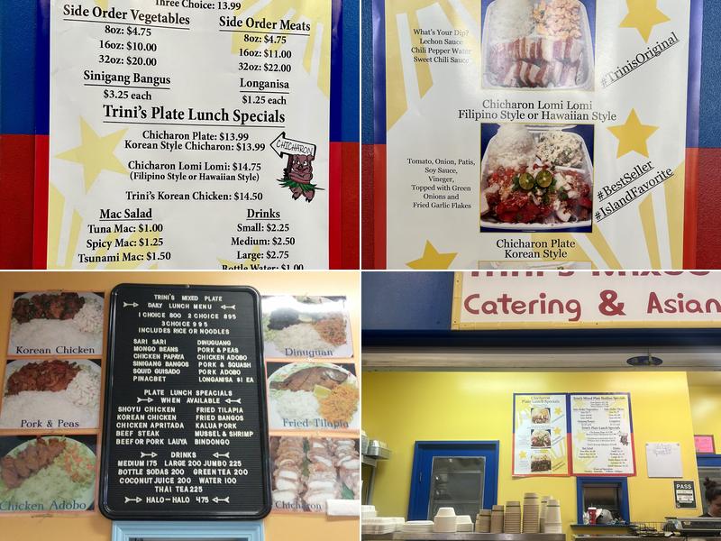 Trini's Mix Plate & Catering Menu